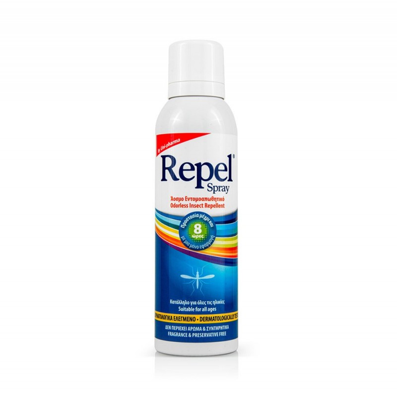 Unipharma Repel Spray Άοσμο Εντομοαπωθητικό Spray με Υαλουρονικό 150ml