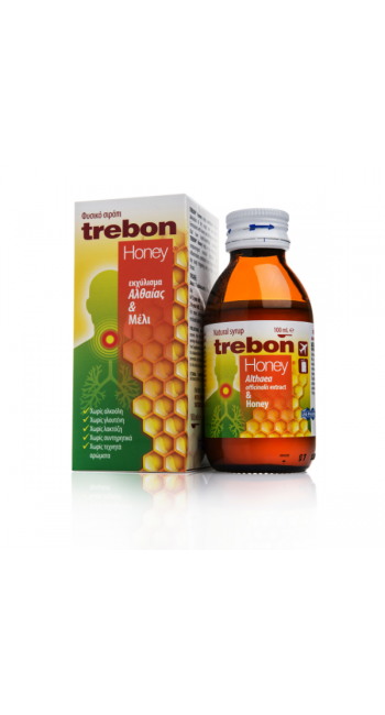 Uni-Pharma Trebon Honey Φυσικό Σιρόπι, 100ml 