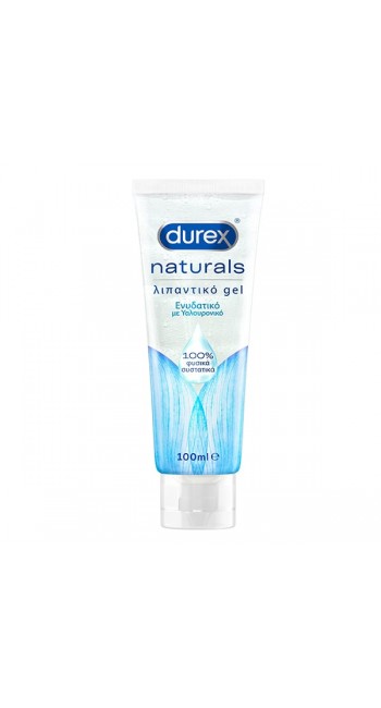 Durex Naturals Λιπαντικό Gel Ενυδατικό με Υαλουρονικό, 100ml