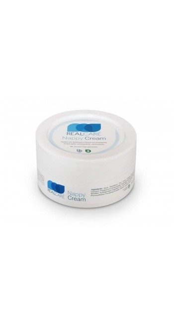 Real Care Nappy Cream Προστατευτική & Αδιάβροχη Κρέμα για την Αλλαγή της Πάνας με Οξείδιο Ψευδαργύρου, 150ml