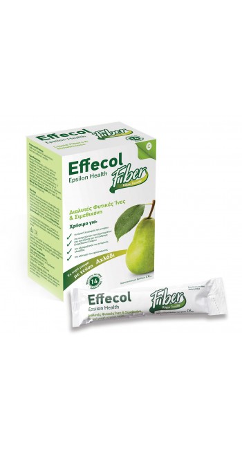 Effecol Fiber Διαλυτές Φυτικές Ίνες & Σιμεθικόνη, 14 φακελίσκοι των 30ml