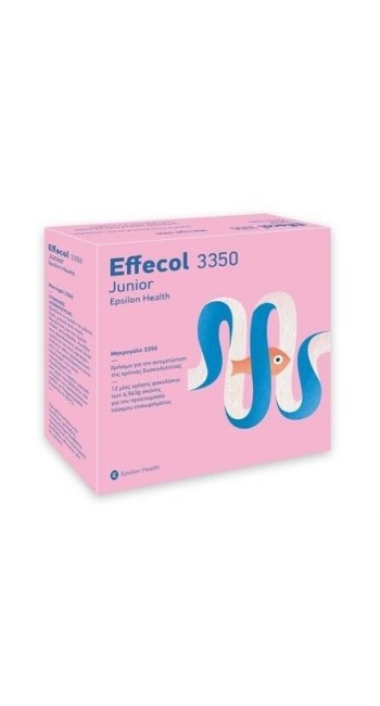 Effecol 3350 Junior Μακρογόλη για την αντιμετώπιση της δυσκοιλιότητας, 24 φακελίσκοι