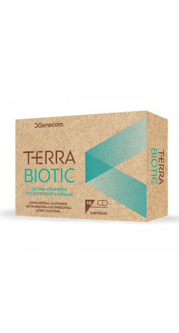 Genecom Terra Biotic Συμπλήρωμα Διατροφής με Προβιοτικά & Πρεβιοτικά, 10caps