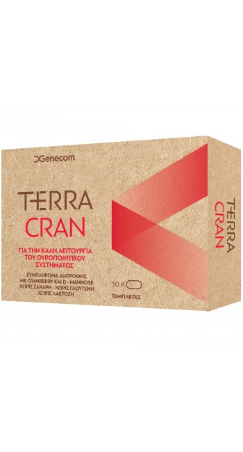 Genecom Terra Cran Συμπλήρωμα Διατροφής με Κράνμπερι για την Καλή Υγεία του Ουροποιητικού, 30tabs