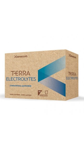 Genecom Terra Electrolytes Συμπλήρωμα Διατροφής με Ηλεκτρολύτες, 10 sachets