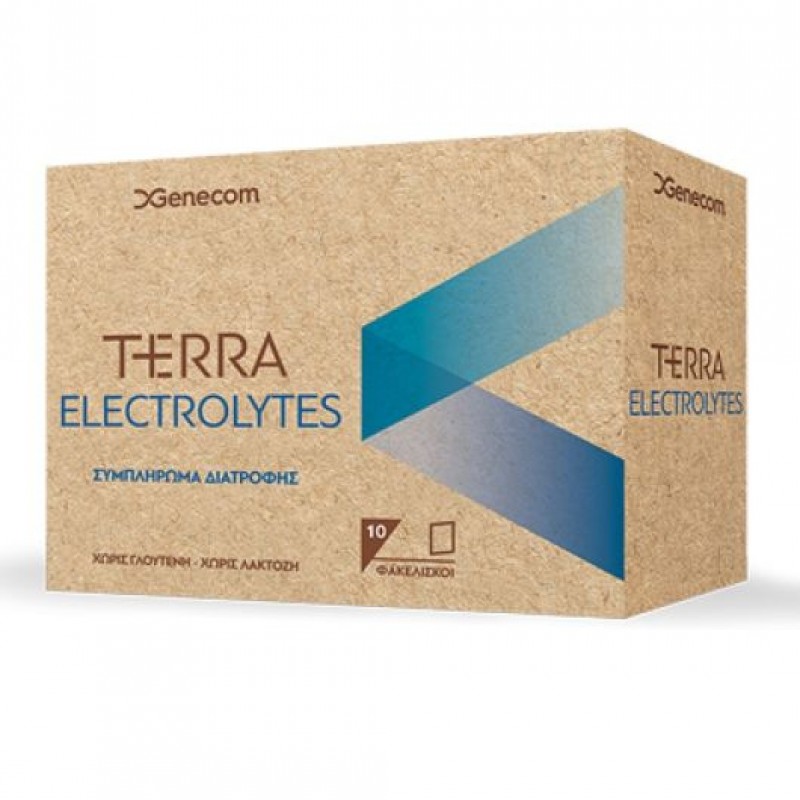 Genecom Terra Electrolytes Συμπλήρωμα Διατροφής με Ηλεκτρολύτες, 10 sachets