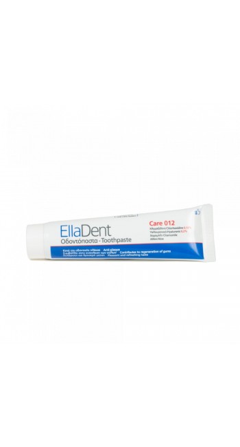 EllaDent Care 012 Οδοντόκρεμα για τα Ευαίσθητα Ούλα κατά της Οδοντικής Πλάκας & της Κακοσμίας με 0,12% Διγλυκονική Χλωρεξιδίνη, 75ml