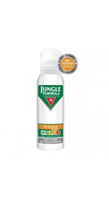 Jungle Formula Strong Soft Care Απωθητικό Κουνουπιών σε Spray Δυνατό Soft Care Χωρίς Επαφή, 125ml