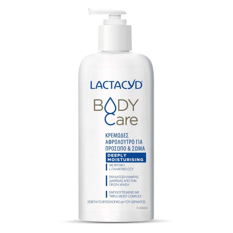 Lactacyd Body Care Κρεμώδες Αφρόλουτρο για Πρόσωπο και Σώμα, 300ml