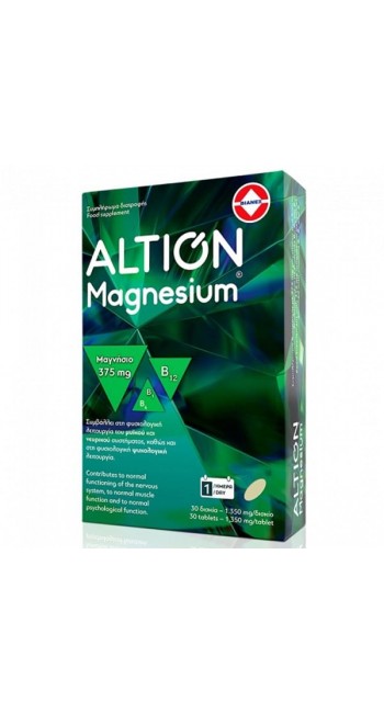 Altion Magnesium Συμπλήρωμα Διατροφής με Μαγνήσιο 375mg, 30tabs