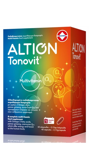 Altion Tonovit Multivitamin Ολοκληρωμένο Πολυβιταμινούχο Συμπλήρωμα Διατροφής, 40caps