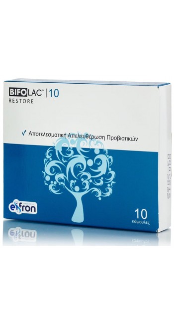 Bifolac 10 Restore Probiotics Συμπλήρωμα Διατροφής για Αποκατάσταση της Εντερικής Χλωρίδας, 10caps