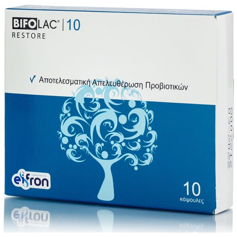 Bifolac 10 Restore Probiotics Συμπλήρωμα Διατροφής για Αποκατάσταση της Εντερικής Χλωρίδας, 10caps