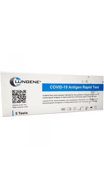 Clungene Rapid Test Αντιγόνων του Κορωνοϊού SARS-CoV-2 σε μορφή κασέτας 5τμχ