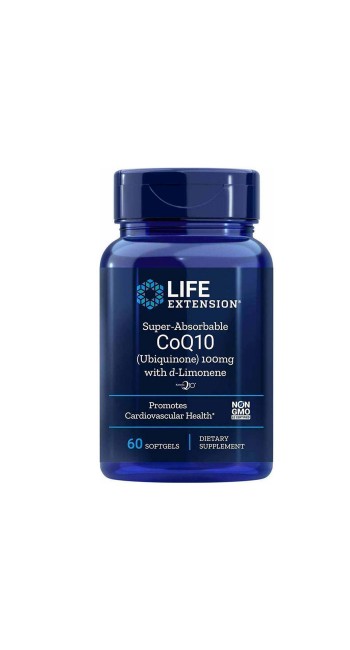 LifeExtension Super Absorbable Co Q10 (100mg) Συμπλήρωμα με Συνένζυμο Co Q10, 60 softgels