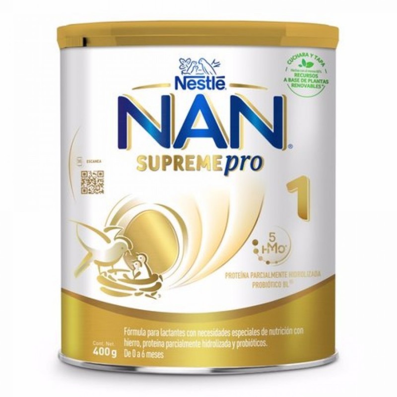 Nestle Nan Supreme Pro 1 0m+ Γάλα σε Σκόνη 400gr 