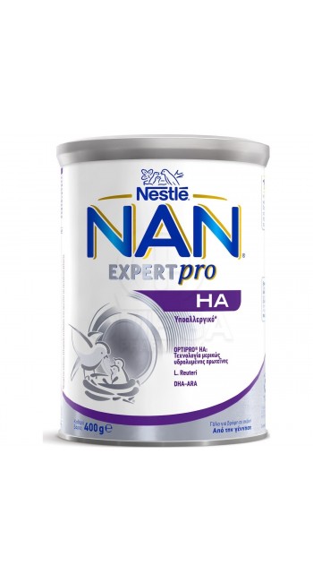 Nestle NAN Expert Pro HA 0+, Υποαλλεργικό Γάλα για Βρέφη σε Σκόνη από τη Γέννηση, 400gr