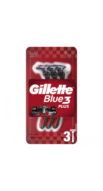 Gillette Blue3 Plus Red Ξυραφάκια μιας Χρήσης, 3τμχ