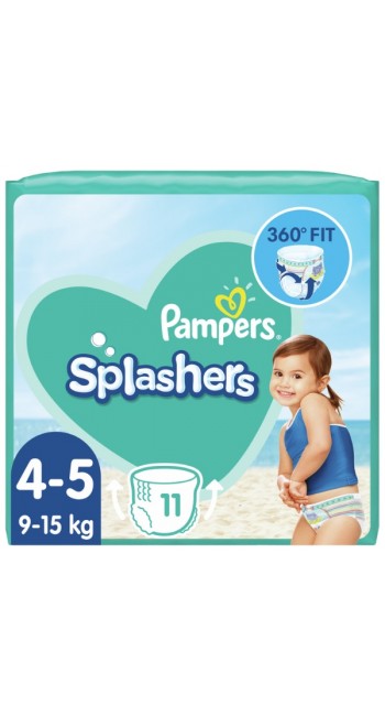 Pampers Splashers Μέγεθος 4-5 9-15 kg Πάνες-Μαγιό, 11τμχ