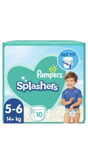 Pampers Splashers Μέγεθος 5-6 14+ kg Πάνες-Μαγιό, 10 τεμάχια