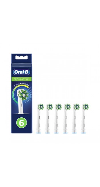 Oral-B Ανταλλακτικές Κεφαλές Cross Action, 6τμχ