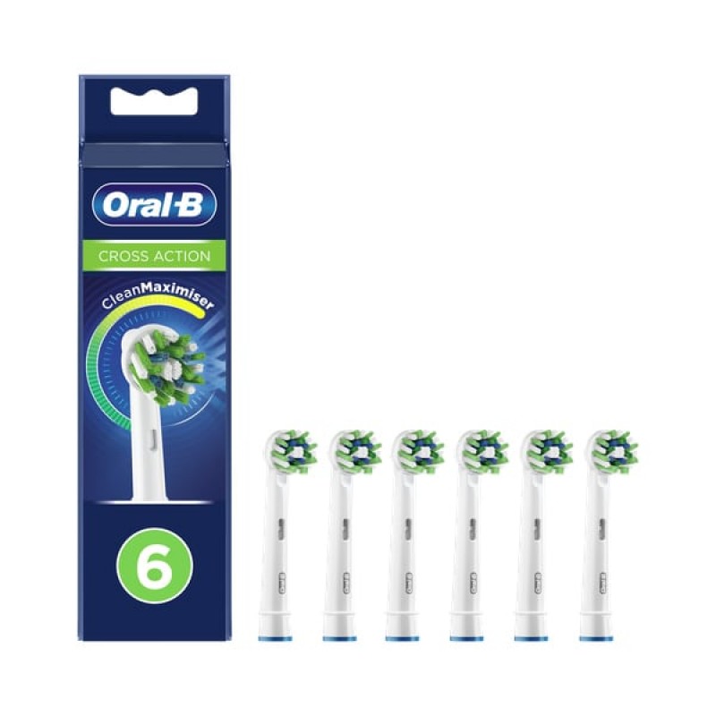 Oral-B Ανταλλακτικές Κεφαλές Cross Action, 6τμχ