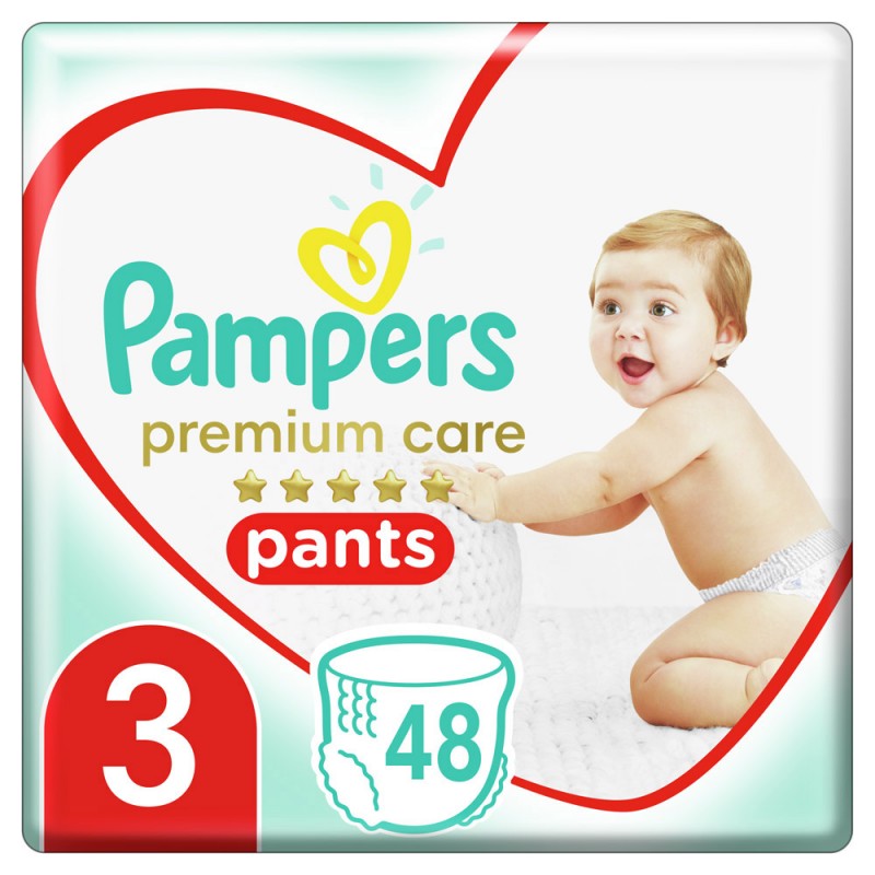 Pampers Premium Care Pants Μέγεθος 3 (6-11kg), 48 Πάνες-Βρακάκι 