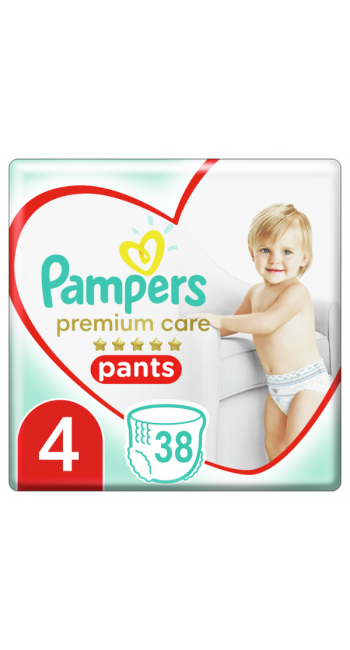 Pampers Premium Care Pants Μέγεθος 4 9-15Kg, 38τμχ