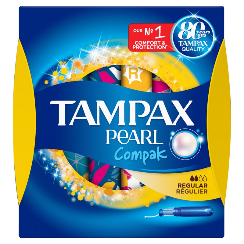 Tampax Pearl Regular Ταμπόν Υψηλής Απορροφητικότητας, 16 τεμάχια