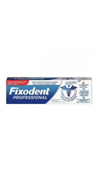 Fixodent Professional Στερεωτική Κρέμα για Tεχνητές Oδοντοστοιχίες, 40gr 