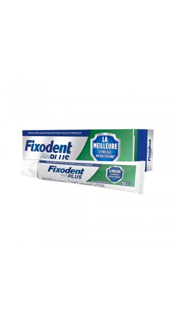 Fixodent Pro Plus Antibacterial Technology Στερεωτική Κρέμα για Ολικές & Μερικές Τεχνητές Οδοντοστοιχίες Κατά της Δυσάρεστης Αναπνοής με Γεύση Μέντα 40gr