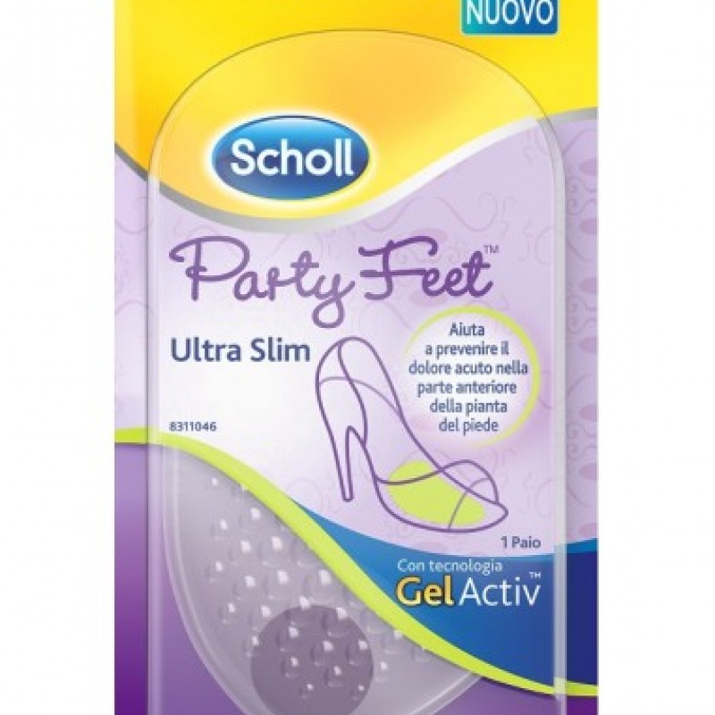 Scholl Party Feet Ultra Slim Πέλματα Μετατάρσιου για Τακούνια, 2τμχ