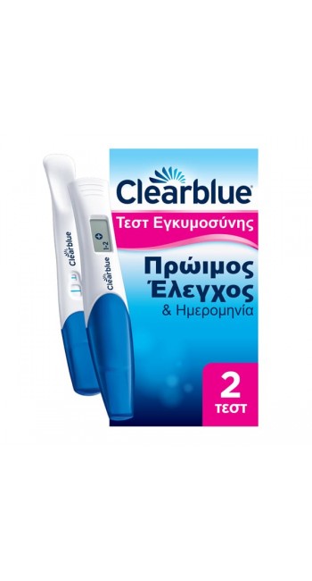 Clearblue Combo Pack Pregnancy's Test Πρώιμος Έλεγχος & Ημερομηνία Τεστ Εγκυμοσύνης, 2τεμ