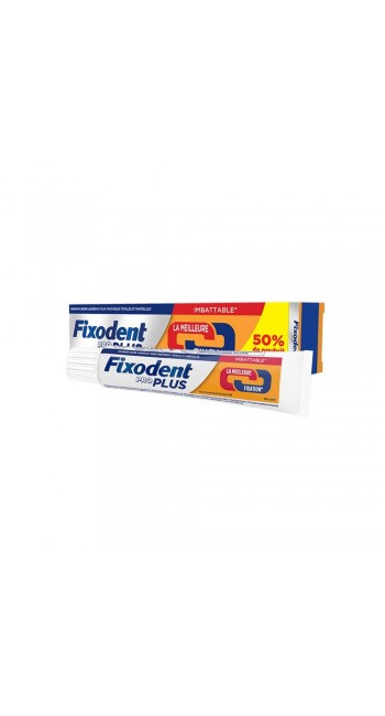 Fixodent Pro Plus To Πιο Δυνατό Κράτημα Στερεωτική Κρέμα για Τεχνητή Οδοντοστοιχία, 60gr