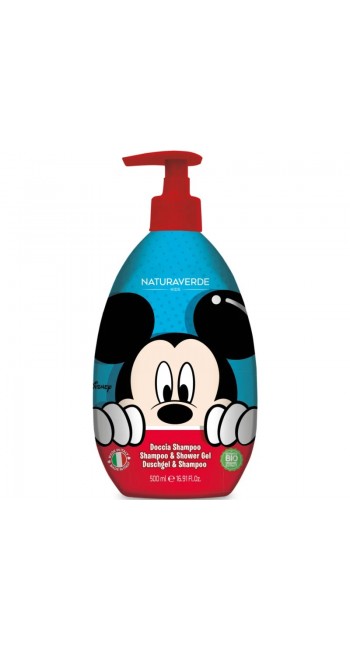 Naturaverde Kids Disney Classic Mickey Σαμπουάν & Αφρόλουτρο 2 σε 1, 500ml