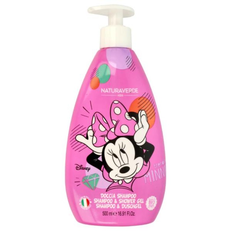 Naturaverde Kids Disney Classic Minnie Σαμπουάν & Αφρόλουτρο 2 σε 1, 500ml