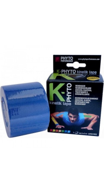 Kinetik Tape K-Phyto 2 Sides Stretch 5cmx5m σε Μπλέ Χρώμα Αθλητική Ταινία Συγκράτησης Μυών, 1τμχ