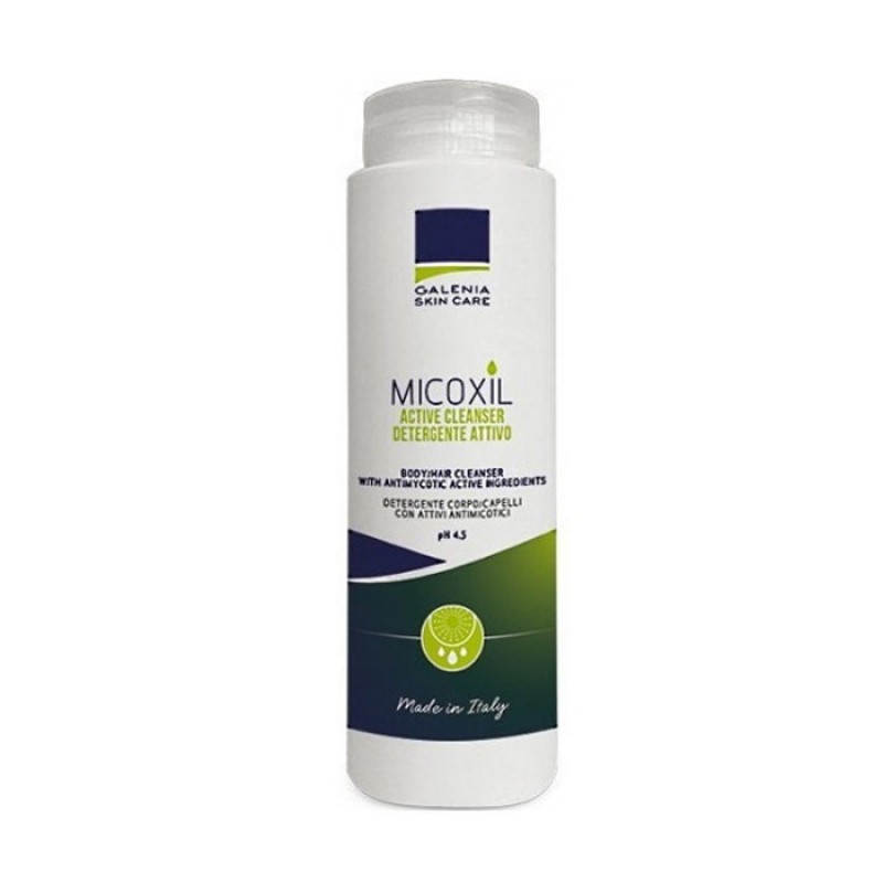 Galenia Micoxil Active Cleanser Eνεργό Καθαριστικό Προσώπου Σώματος Και Μαλλιών, 250ml