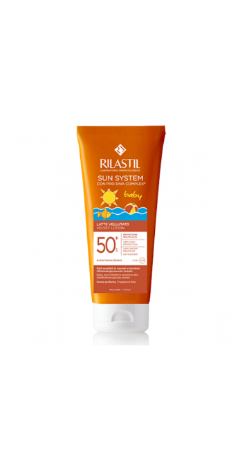 Rilastil Sun System Baby Velvet Lotion Αντηλιακό Γαλάκτωμα Προσώπου-Σώματος για Βρέφη & Παιδιά SPF50+, 200ml