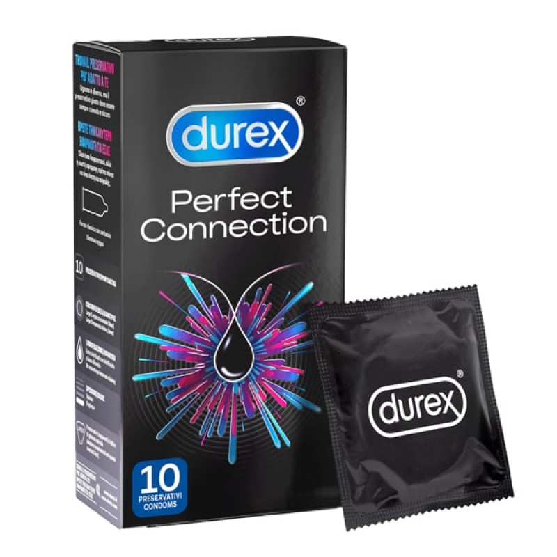 Durex Perfect Connection Προφυλακτικά με Extra επίστρωση Λιπαντικού, 10τμχ