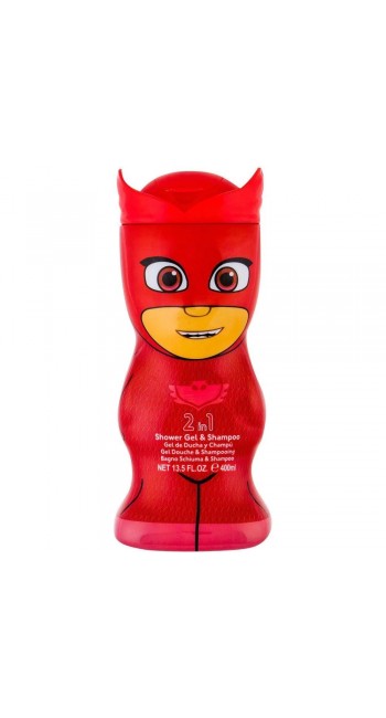 AirVal Pj Masks Owlette 2 in 1 Αφρόλουτρο και Σαμπουάν, 400ml