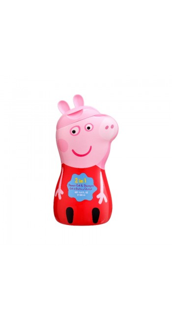 AirVal Peppa Pig 2 in 1 Αφρόλουτρο και Σαμπουάν, 400ml