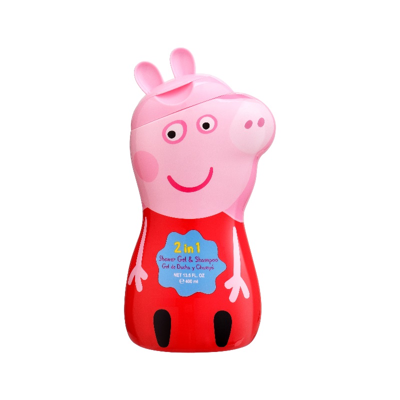 AirVal Peppa Pig 2 in 1 Αφρόλουτρο και Σαμπουάν, 400ml