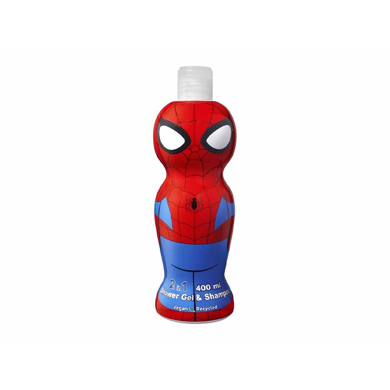 AirVal Spiderman 2 in 1 Αφρόλουτρο και Σαμπουάν, 400ml