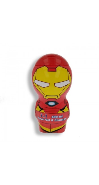 AirVal Iron Man 2 in 1 Αφρόλουτρο και Σαμπουάν, 400ml