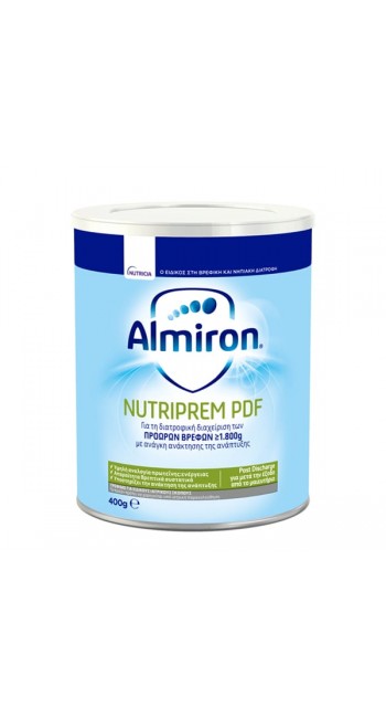 Nutricia Almiron Nutriprem PDF για τη Διατροφική Αγωγή των Πρόωρων Βρεφών, 400gr