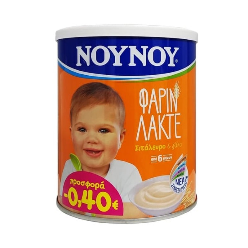 ΝΟΥΝΟΥ Φαρίν Λακτέ με Σιτάλευρο & Γαλα, 300gr