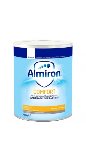 Nutricia Almiron Comfort, συνιστάται για τη διατροφική αντιμετώπιση της δυσκοιλιότητας, 400 gr