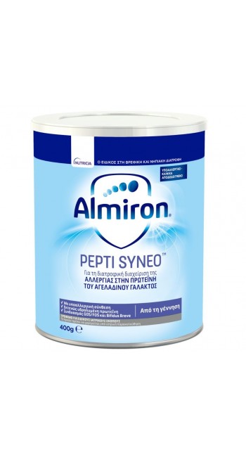 Nutricia Almiron Pepti Syneo 0m+ Γάλα για Αλλεργίες στην Πρωτεΐνη του Γάλακτος, 400gr