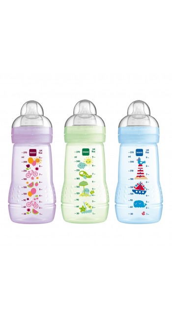 MAM Baby Bottle Πλαστικό Μπιμπερό 2m+, 270 ml